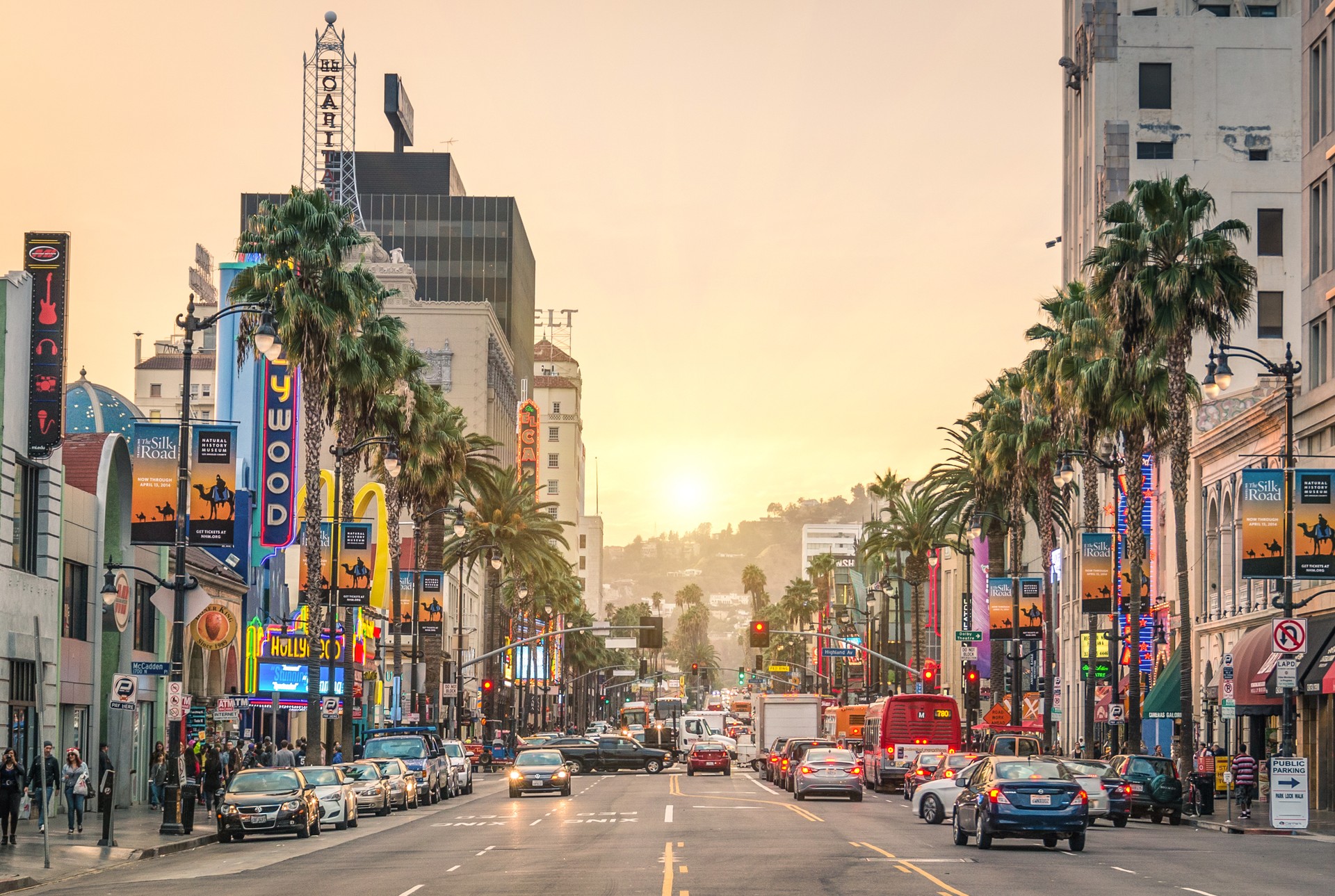 Walk of fame - Hollywood Boulevard in Los Angeles